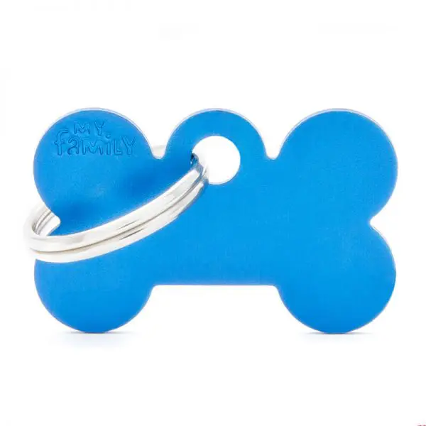 Chapita My Family - Small Bone Aluminum Blue