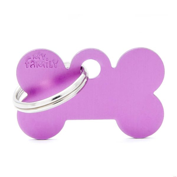 Chapita My Family - Small Bone Aluminum Purple 