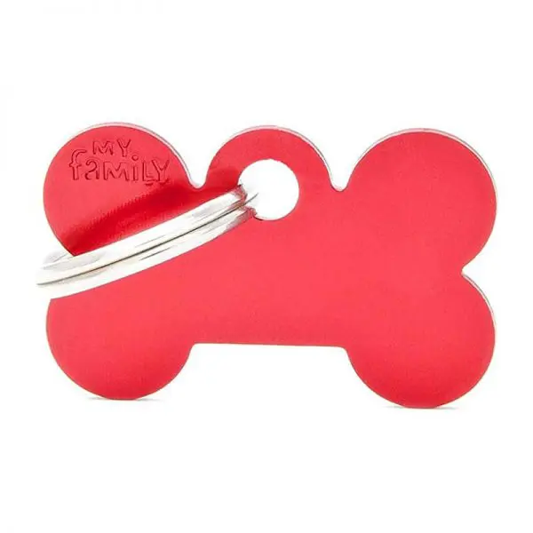 Chapita My Family - Small Bone Aluminum Red 
