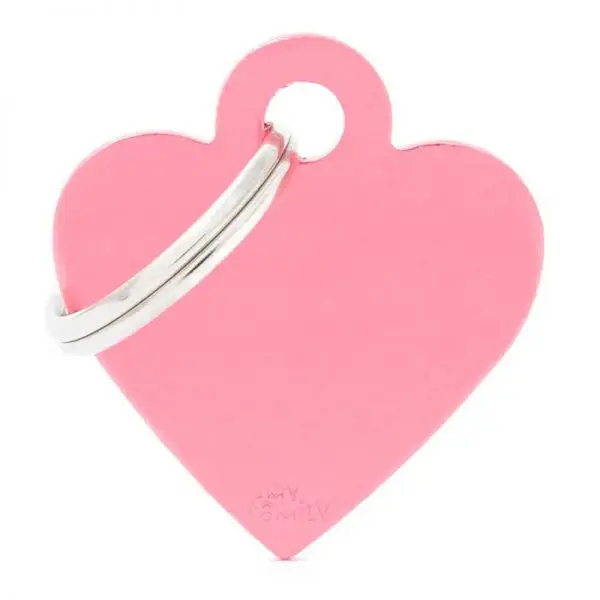 Chapita My Family - Small Heart Aluminum Pink 