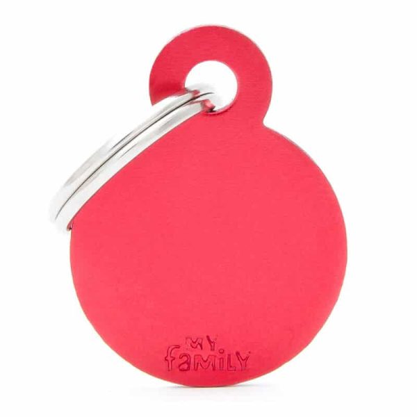 Chapita My Family - Small Round Aluminum Red 