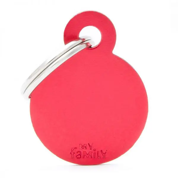 Chapita My Family - Small Round Aluminum Red 