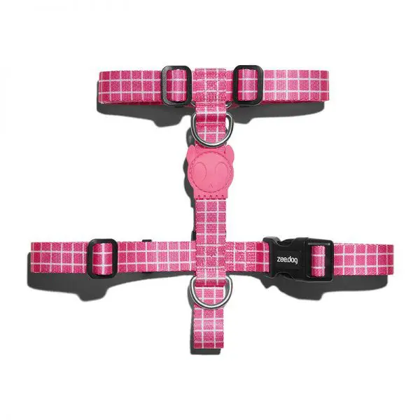 zeedog h harness pink wave