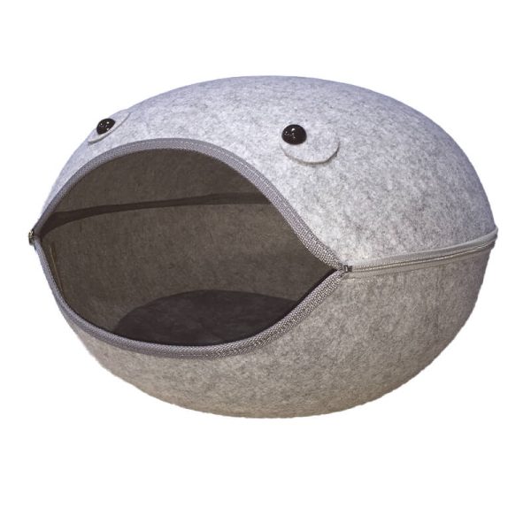 Casa para gatos fieltro Gris N3