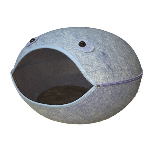 Casa para gatos Fieltro Azul N3