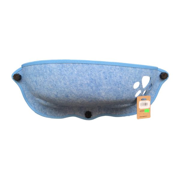 Cama fieltro para ventanas azul