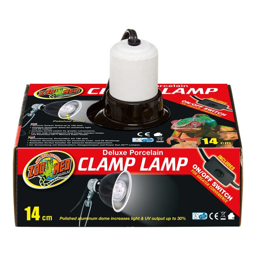 Zoo Med Clamp Lamp Lampara de Porcelana Zoo Med Clamp Lamp Lampara de Porcelana