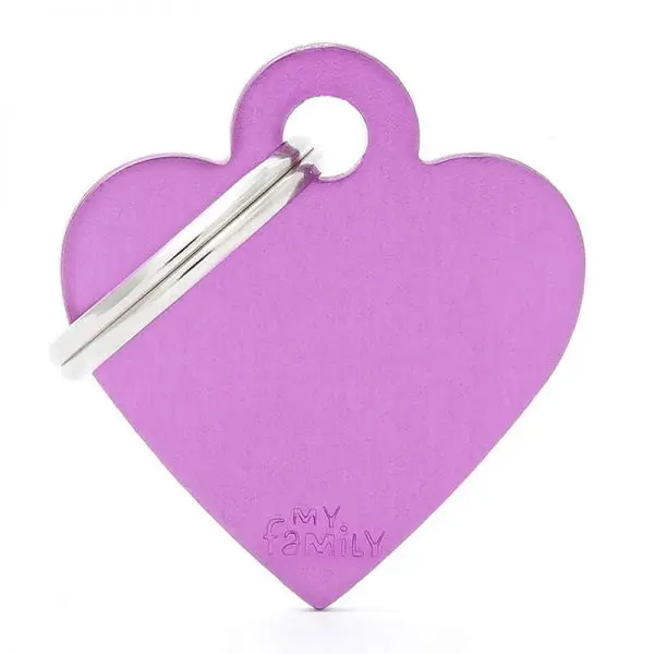 Small Heart Aluminum Purple