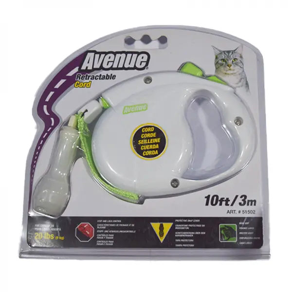 Correa retráctil verde 3m