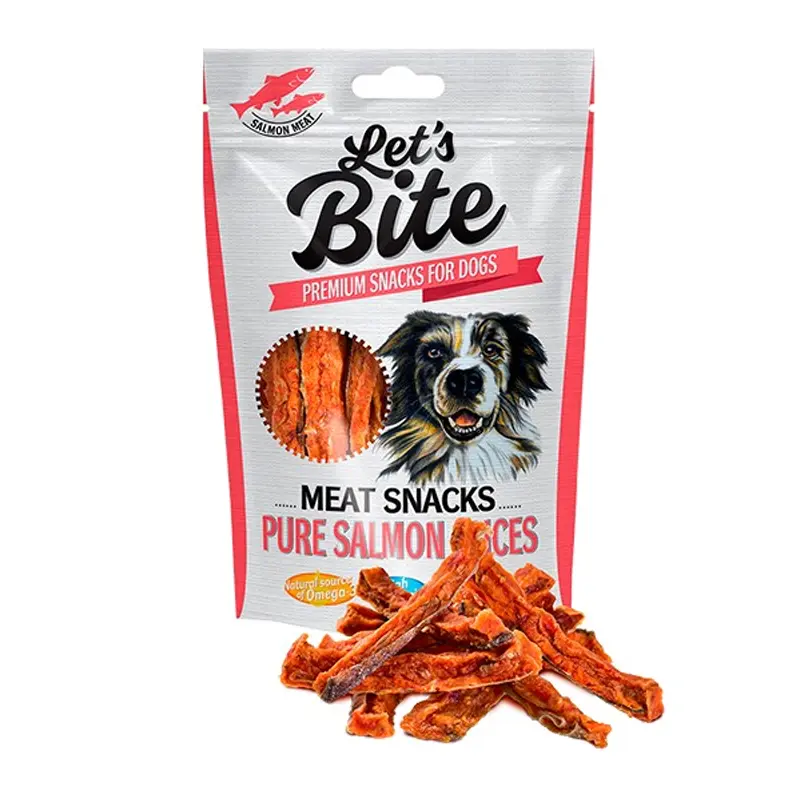 BRIT Lets Bite Pure Salmon 80grs. BRIT Lets Bite Pure Salmon 80grs.