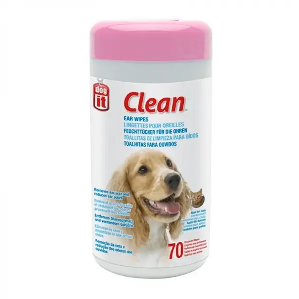 Toallitas de limpieza para oídos de perros - DogIt