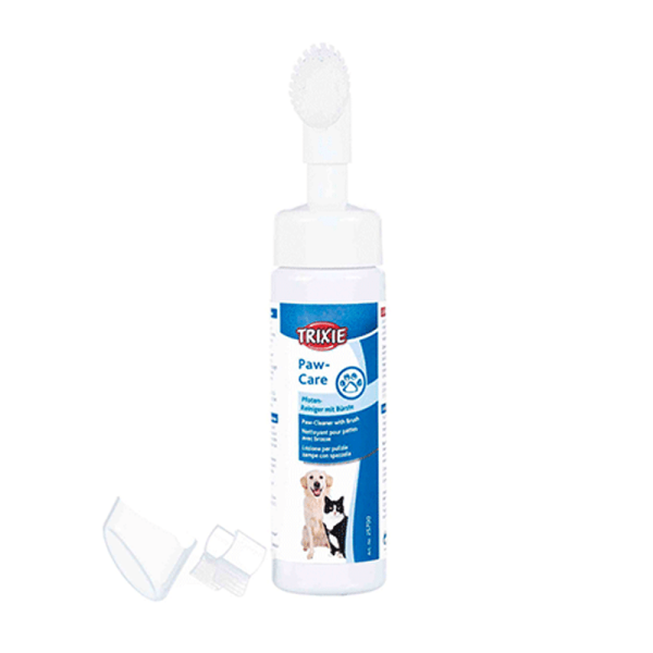 Limpiador almohadillas con cepillo de Trixie 200ml