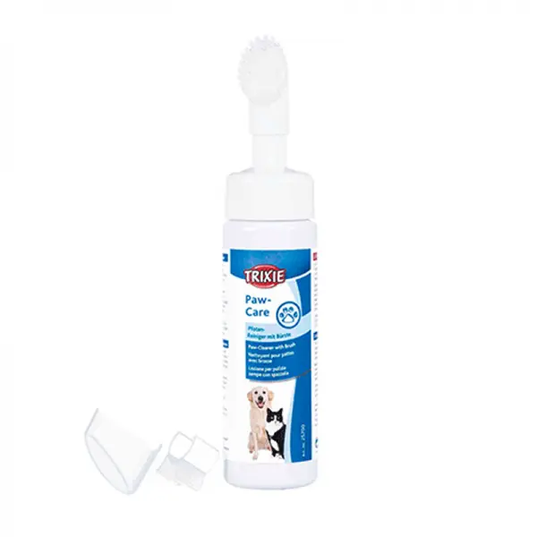 Limpiador almohadillas con cepillo de Trixie 200ml