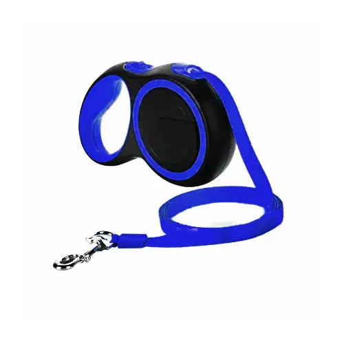 Correa Retractil Azul/Negro