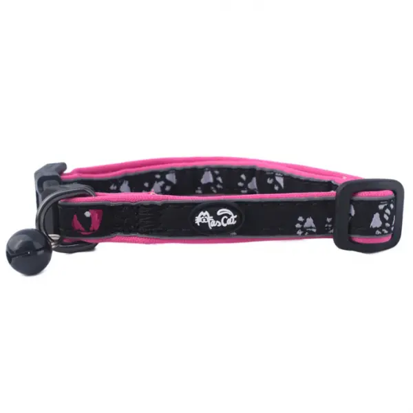 Collar Acolchonado Reflectante Fucsia