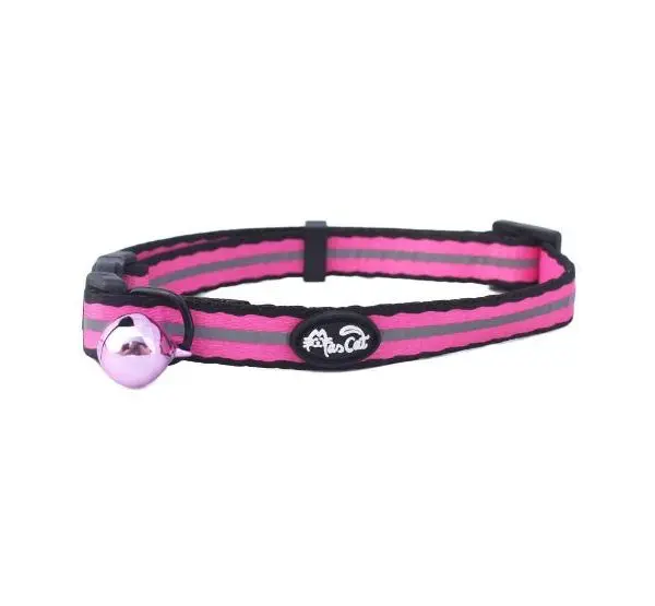 Collar Reflectante Fucsia para Gato