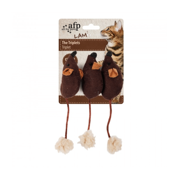 Juguete Marron Oscuro lamb Triplets mice AFP
