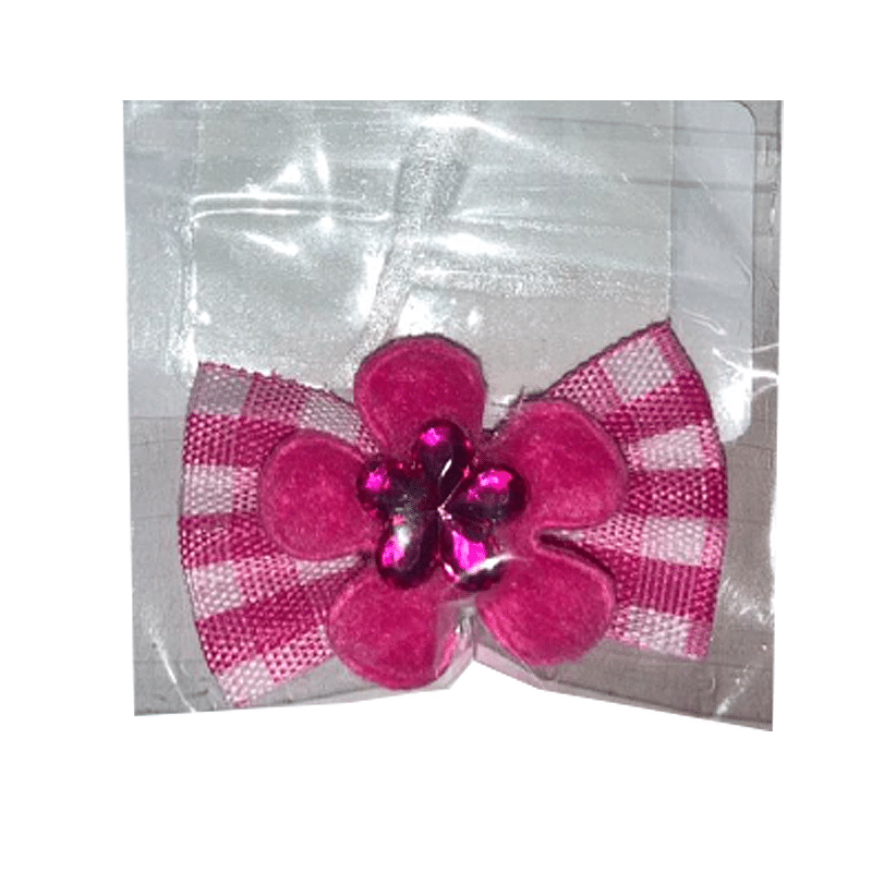 lazo con rayas blancas rosado Lazo con elasticos rosado con rayas blancas