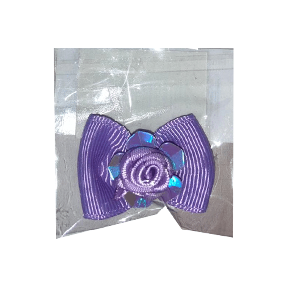 Lazo con elasticos morado