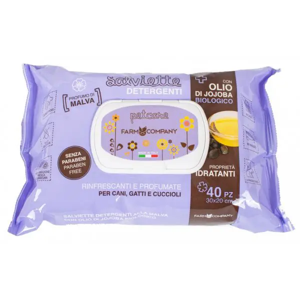 Toallitas Humedas Aceite de jojoba y aroma malva