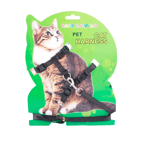 Arnés para gatos Baby Animals Negro