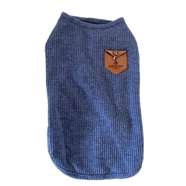 Camiseta Azul Sin Mangas Talla S