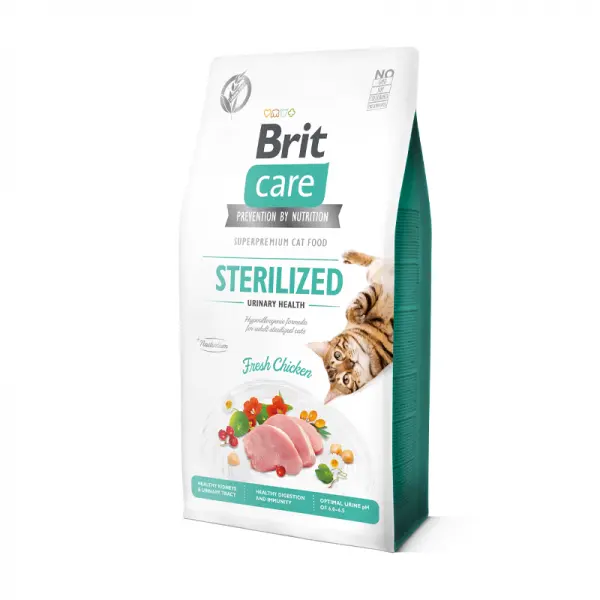 Brit Care Cat Sterilized Urinary Sabor a Chicken 2kg