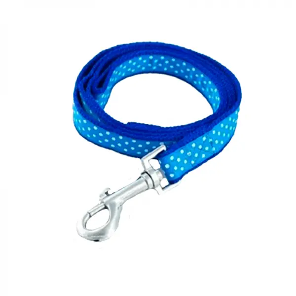 correa azul con puntos