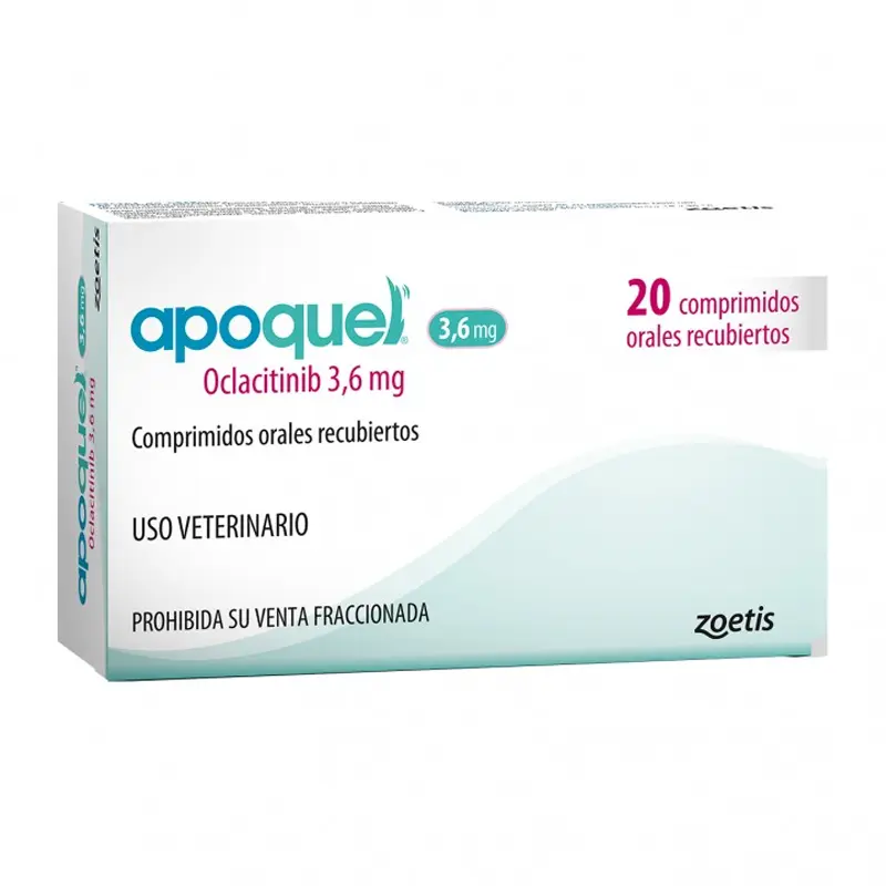 Apoquel 3,6mg Oclacitinib - 20 comprimidos (RECETA REQUERIDA)