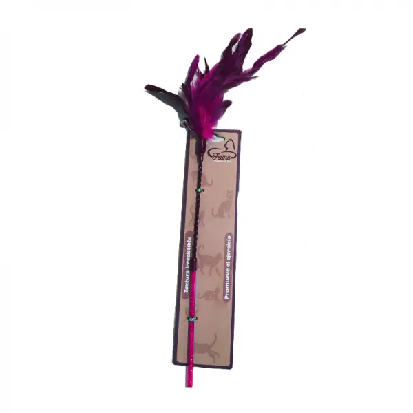 Varilla plumas 70cm con segmento flexible Rosado