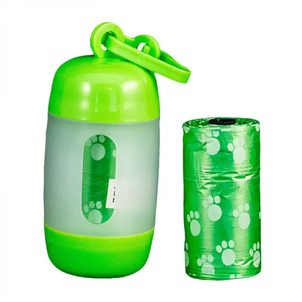 Dispensador de bolsas Verde para desechos - Pawise