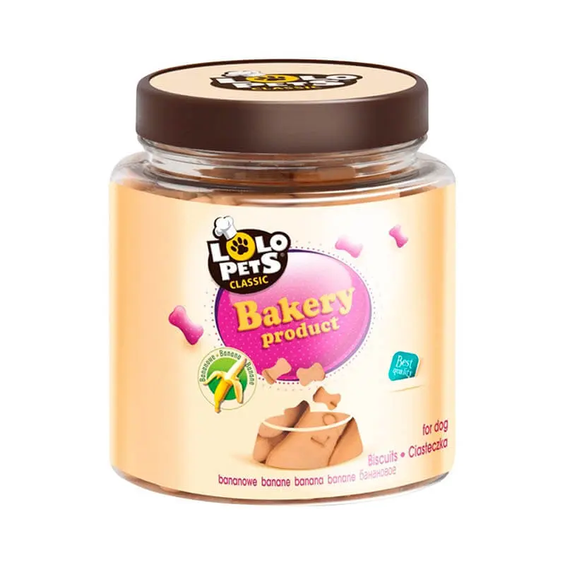 LOLO pets banana Galletas de huesitos sabor plátano S 210g