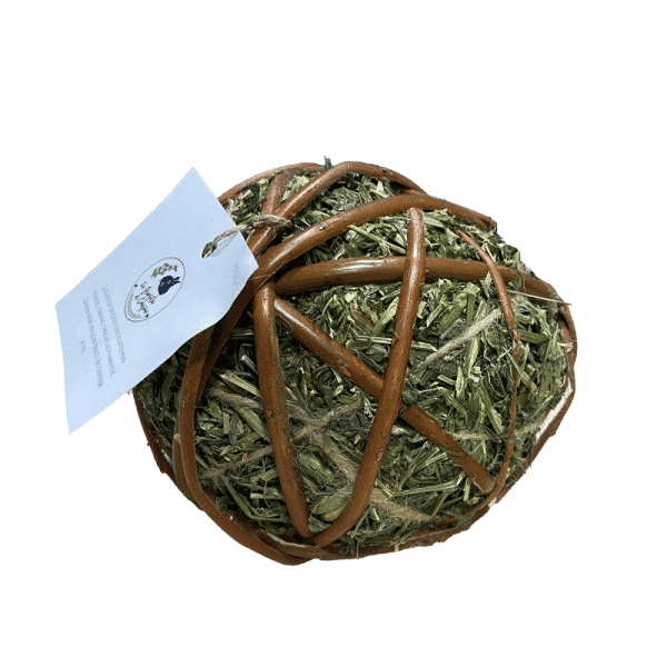 Bola Heno Alfalfa Con Mimbre - La Granjita De Conejino