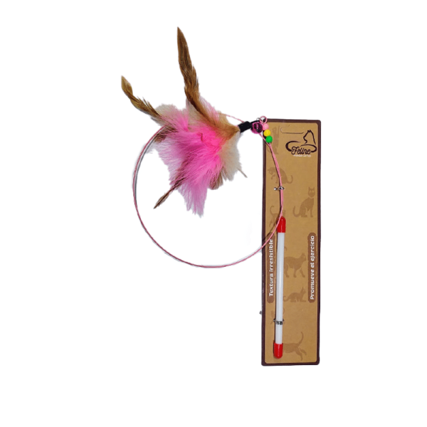 Varilla De Alambre Con Plumas Para Gato