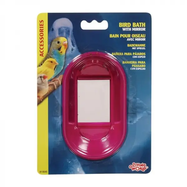 Tina Oval morada con espejo de Living World