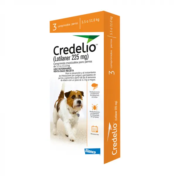 Credelio 225mg x 3 (5.5 a 11kg) Antiparasitarios