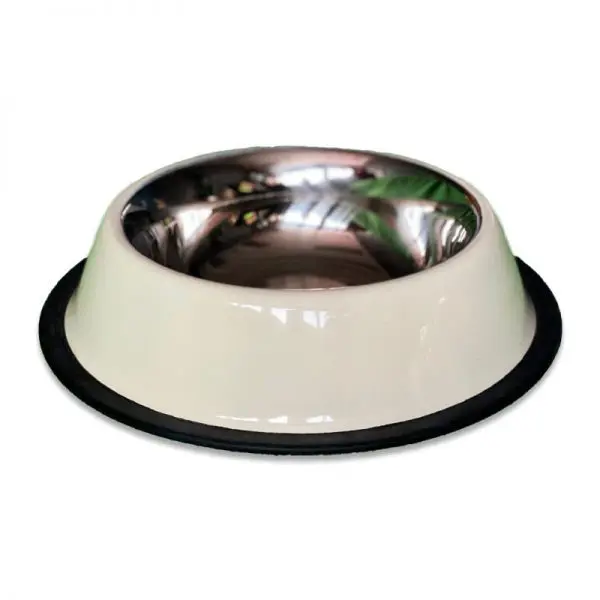 Plato Acero Inoxidable Blanco 230ml