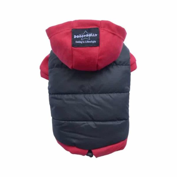 Parka Impermeable XL Negra y Roja