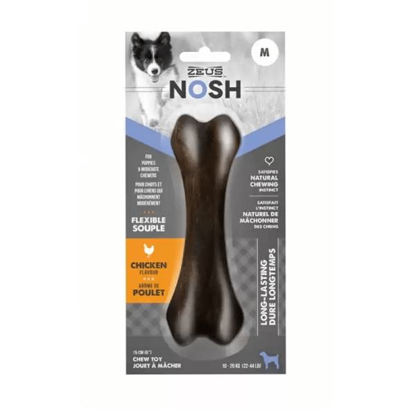 Zeus Nosh Hueso Flex Cachorro Sabor Pollo Talla M