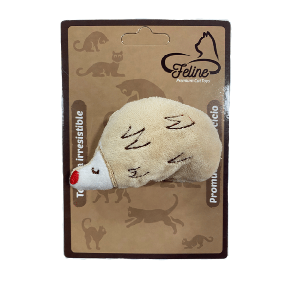 Peluche en forma de erizo marron