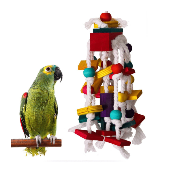 Juguete cuerda para ave, loros y cacatúas