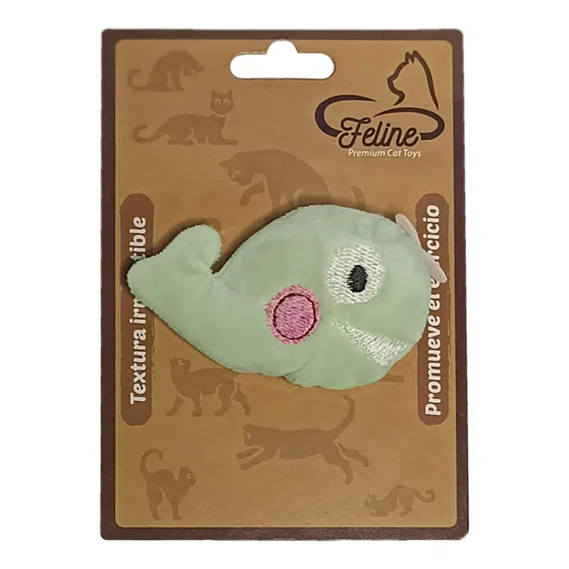 Peluche Forma de Ballena Verde - Feline Peluche Forma de Ballena Verde - Feline
