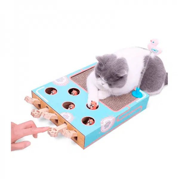 Rascador Interactivo con Palancas de Juego