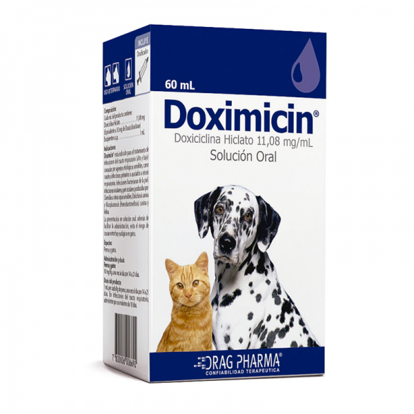 Doximicin 60ml (Doxicilina Hiclato 11,09 mg/ml) (RECETA REQUERIDA)
