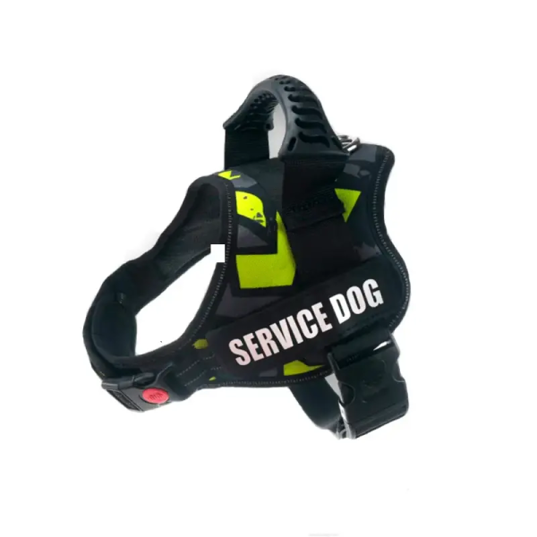 Arnés K9 Talla XXL – Detalles en Verde y Gris