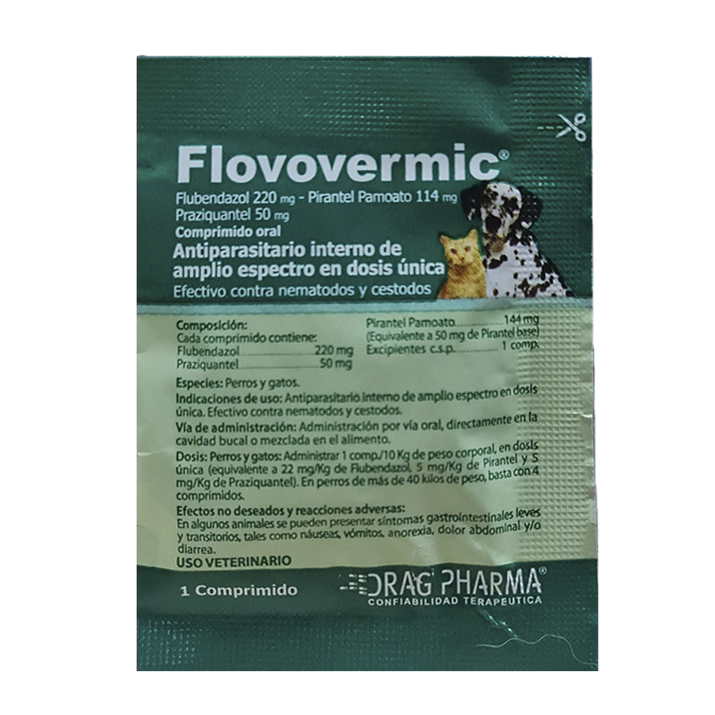 Flovovermic Perros y Gatos 1 comprimido