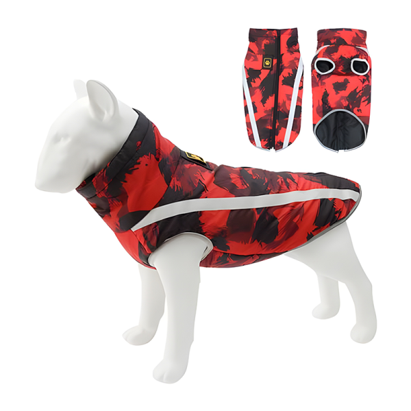 Parka Impermeable Camuflaje Rojo XL
