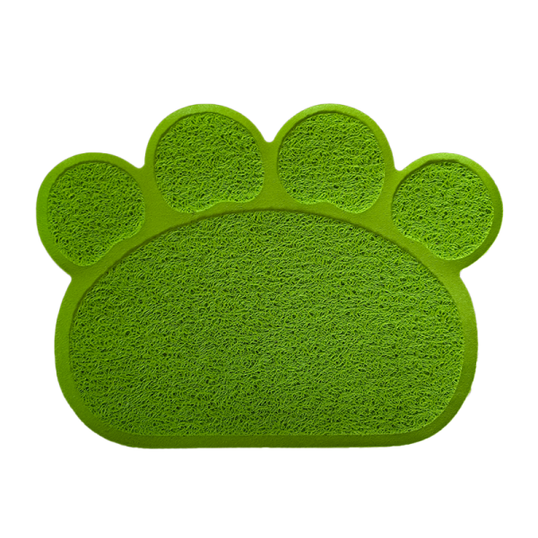 Alfombrilla en Forma De Huella Verde Limón