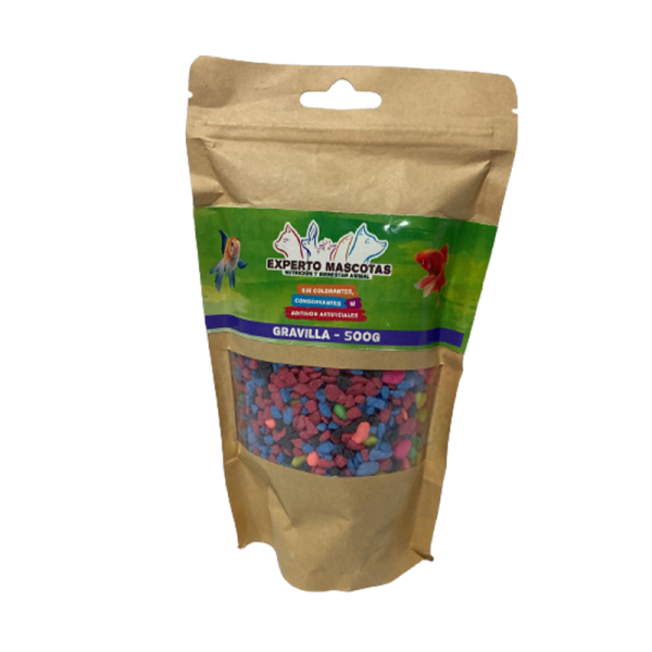 Piedras Flúor Gravilla Para Acuario 500g - Paraizoo