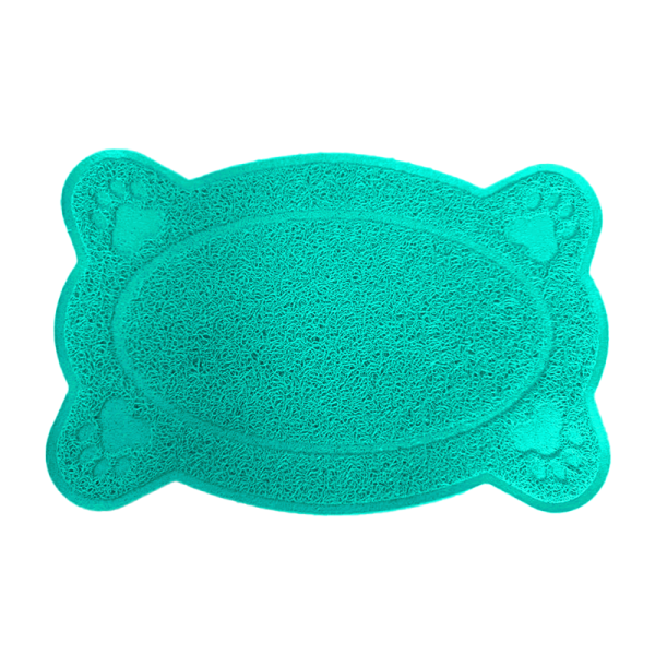 Alfombrilla con Huellas Verde Agua